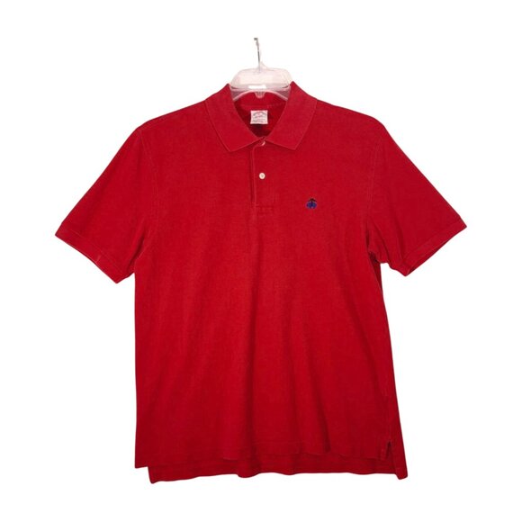 Brooks Brothers Red Original Fit Performance Polo Mens Medium Embroidered Logo - Picture 1 of 4